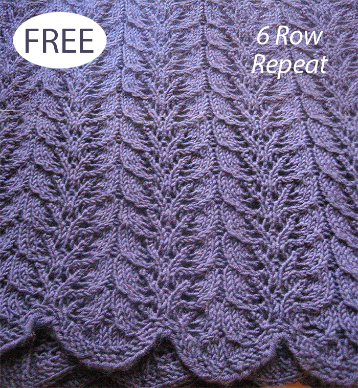 Free Twin Leaf Baby Blanket Knitting Pattern 