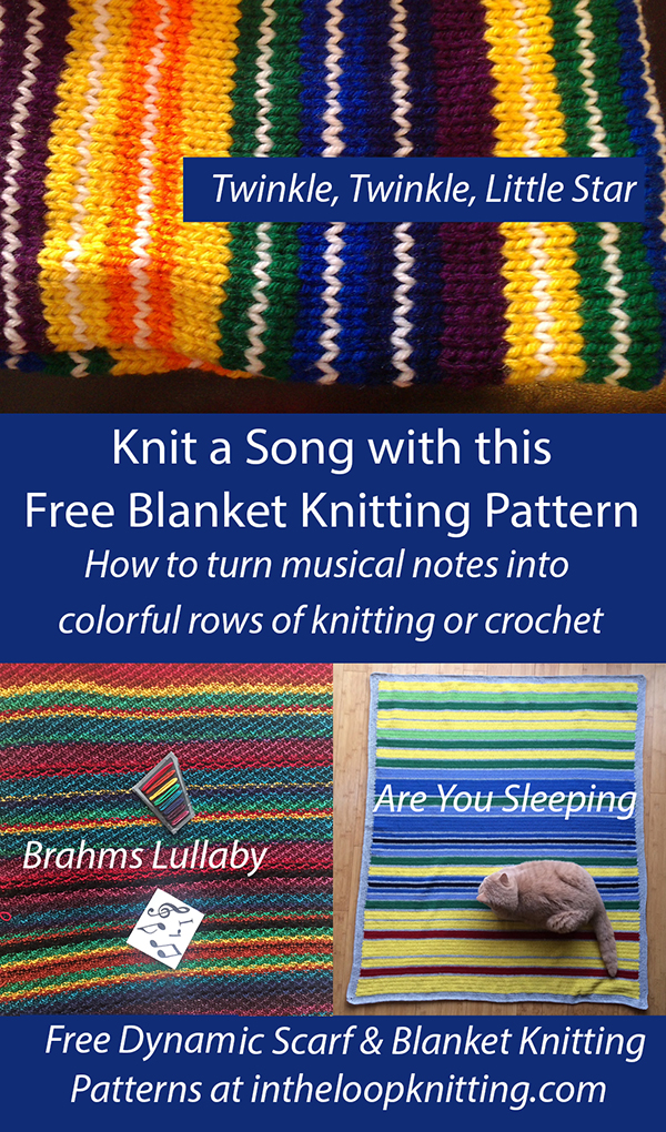 Free Musical Blanket Knitting Pattern Twinkle, Twinkle Little Blankie