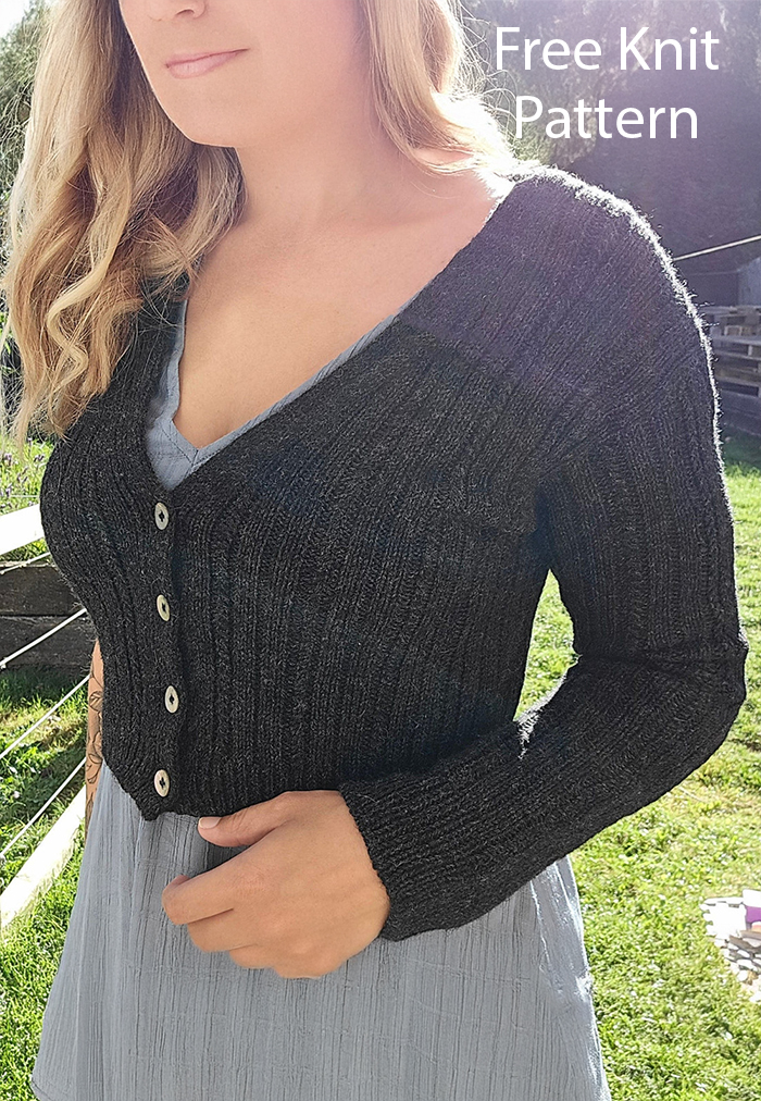 Free Knitting Pattern Twist Cardigan