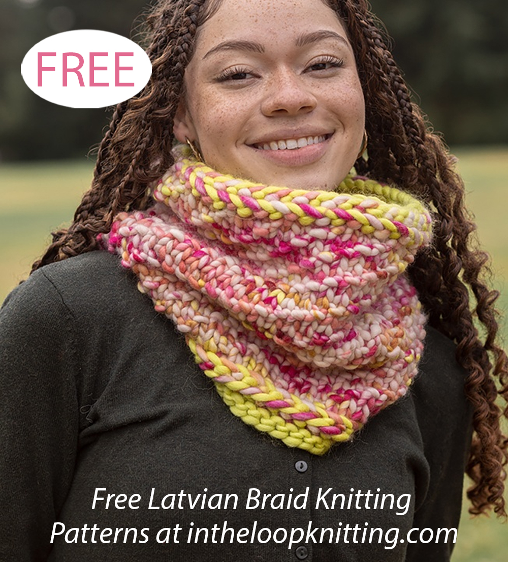 Free Twist Ending Cowl Knitting Pattern 