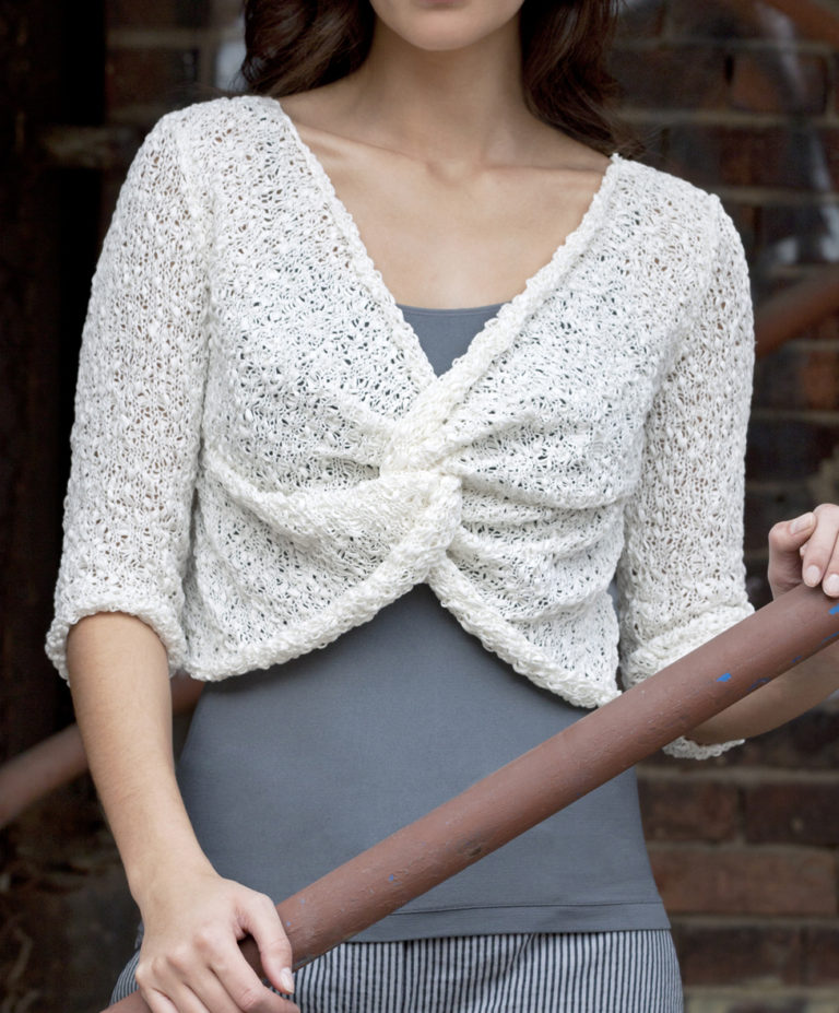 Knitting Pattern for Twist Front Top