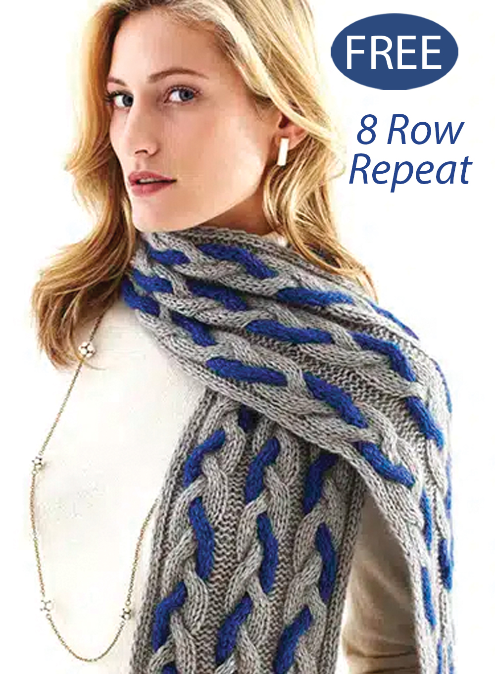 Free Twisted Cable Scarf Knitting Pattern