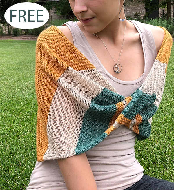 Free Twisted Capelet Knitting Pattern