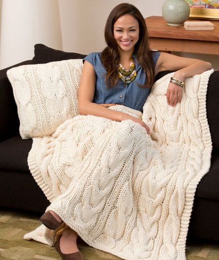 Cable Afghan Knitting Patterns In The Loop Knitting