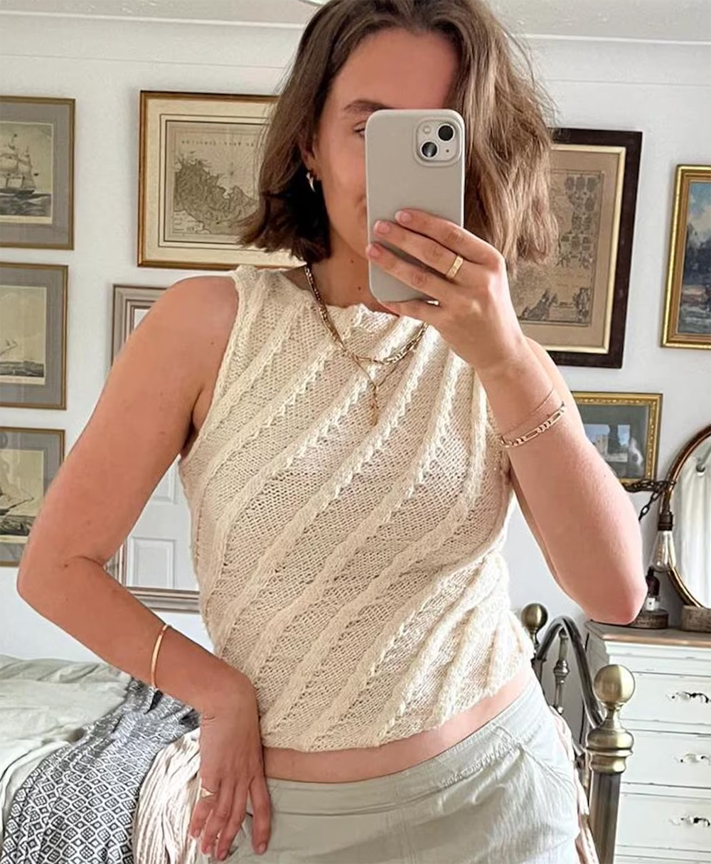 Twister Tank Knitting Pattern