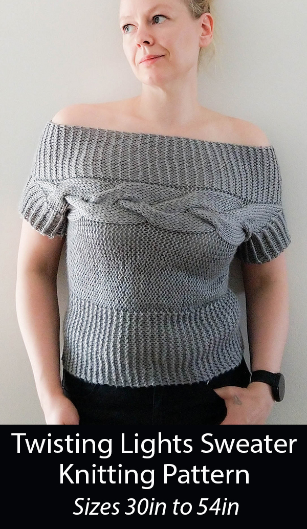 Knitting Pattern for Twisting Lights Sweater