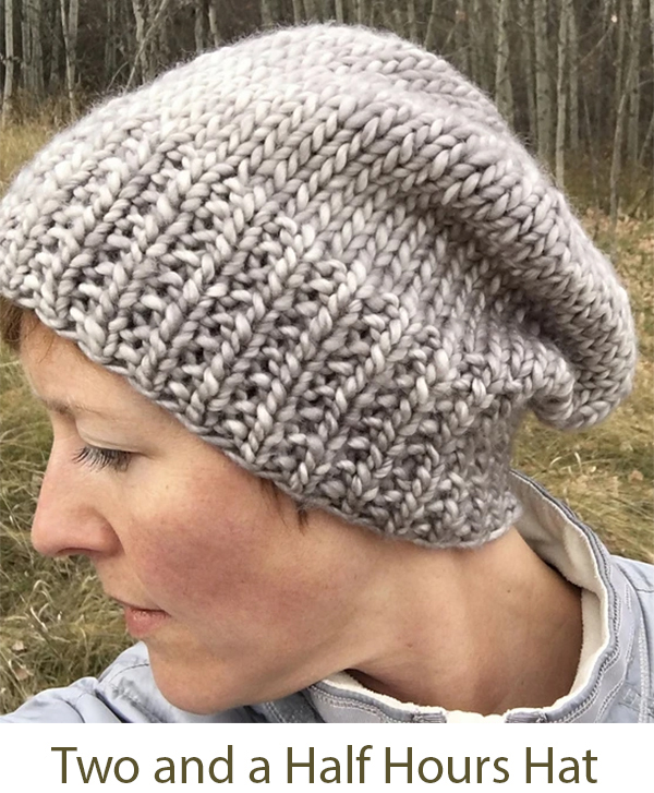 Free knitting pattern for Two and a Half Hours Hat