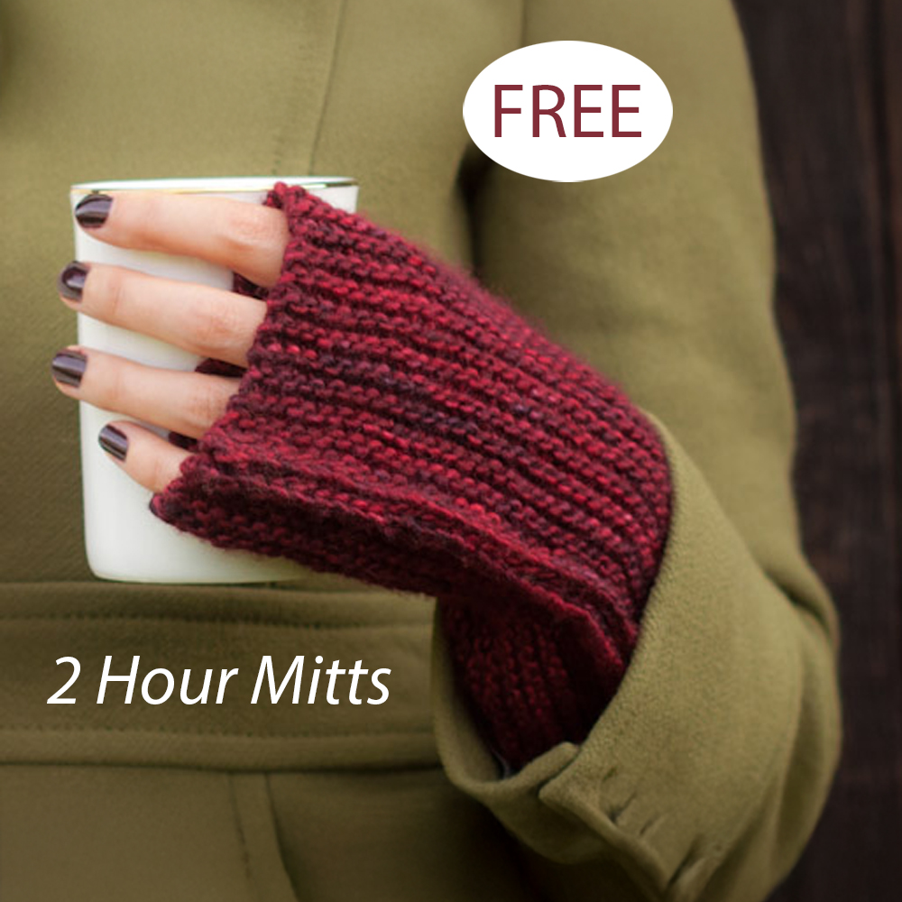 Free Two-Hour Mitts Knitting Pattern