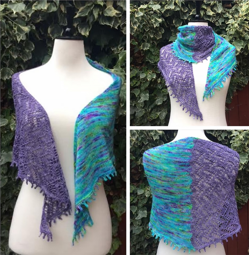 Two Sides of the River Shawl Knitting Pattern