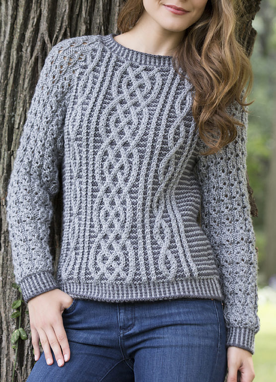 Free Knitting Pattern for V Neck Pullover - Long-sleeved sweater is rated  easy by th…