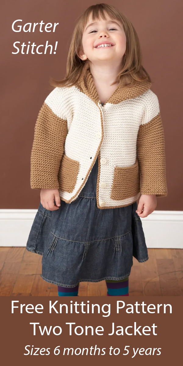 Free Baby Two-Tone Jacket Knitting Pattern