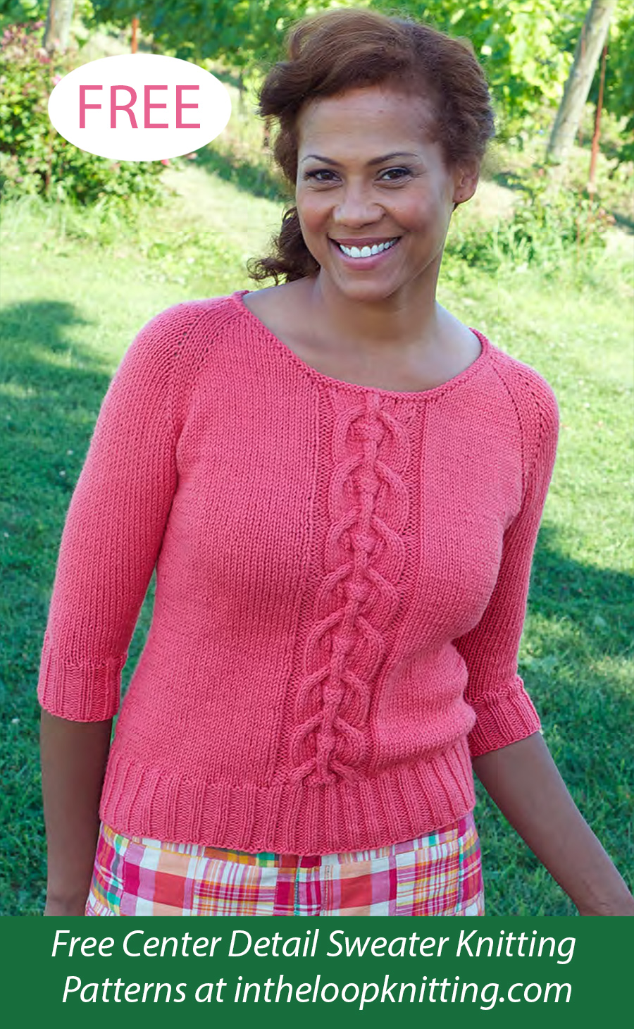 Free Women's Udina Cable Sweater Knitting Pattern