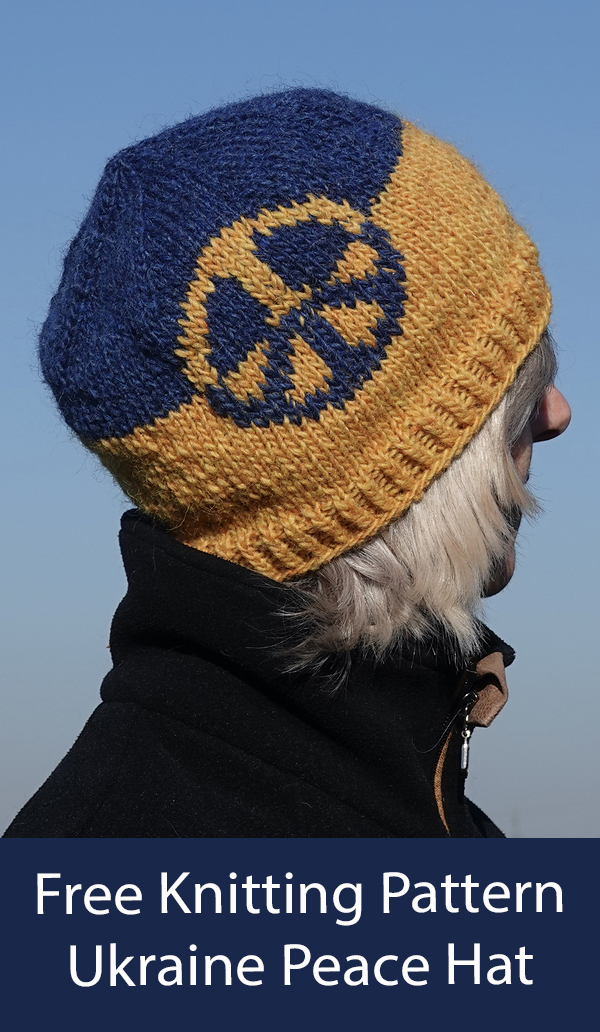Ukraine Peace Hat Free Knitting Pattern