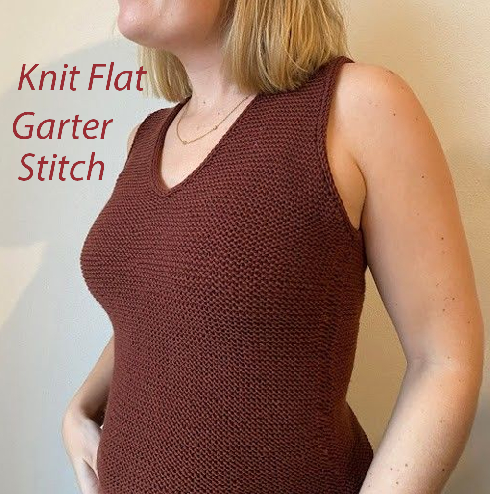 Garter Stitch Ultra Easy Top Knitting Pattern