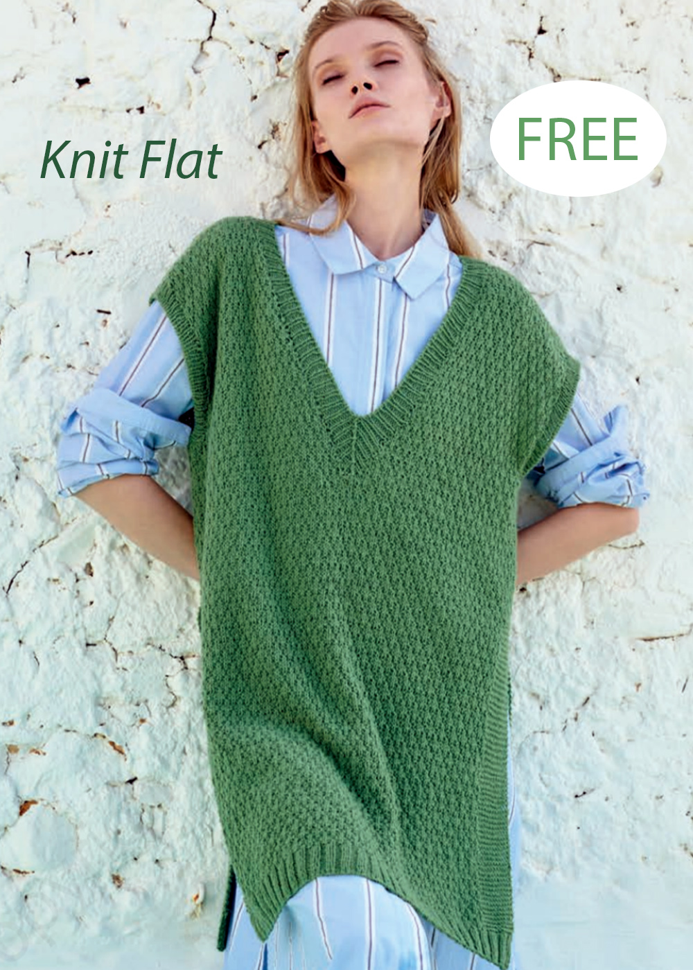 Free Green Vest Knitting Pattern