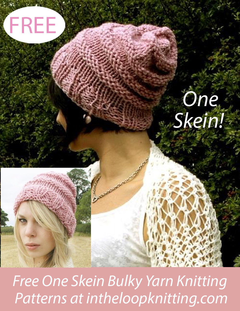 Free Uncoil Hat Knitting Pattern