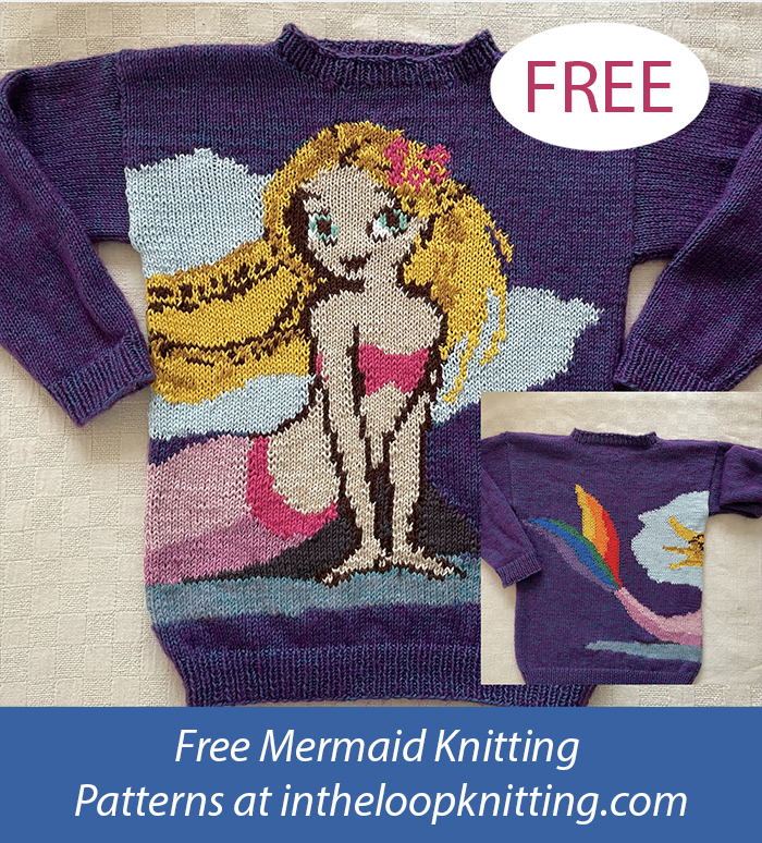 Free Mermaid Child's Sweater Knitting Pattern
