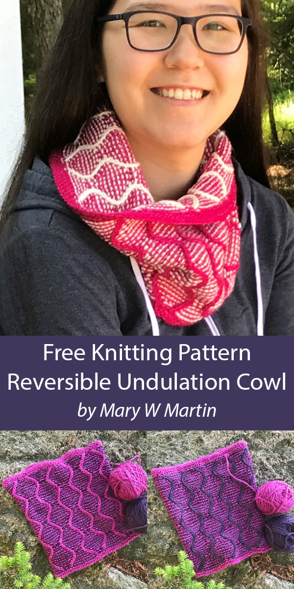 Undulation Cowl Free Knitting Pattern