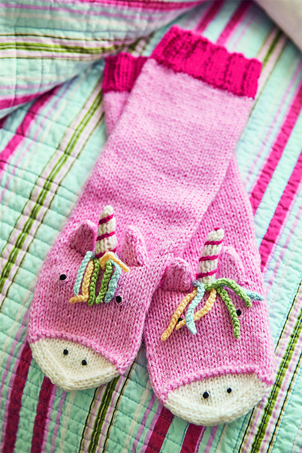 Knitting Pattern for Unicorn Socks
