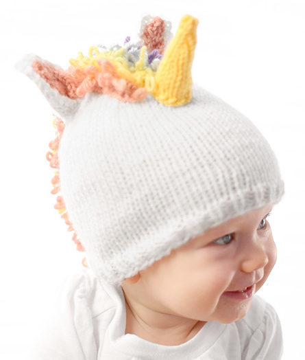 Free Knitting Pattern for Unicorn Bay Hat