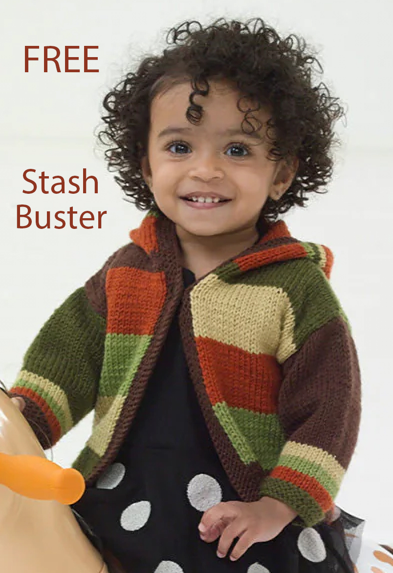 Baby Hooded Sweater CY1353 Knitting Pattern
