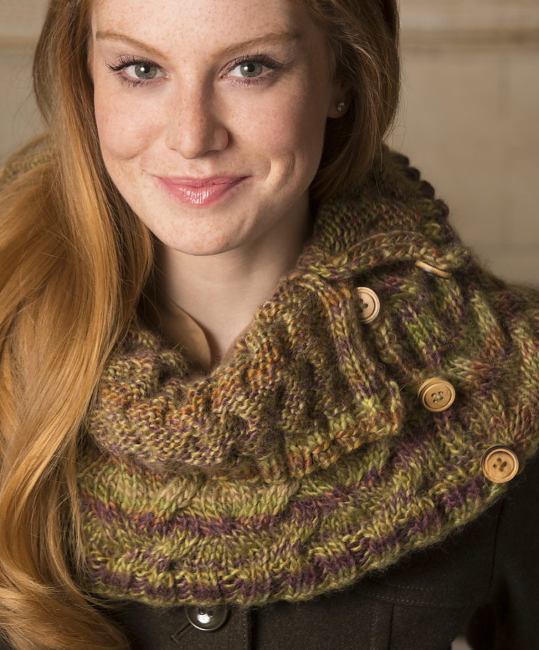 Free Knitting Pattern for Up and Down Cowl