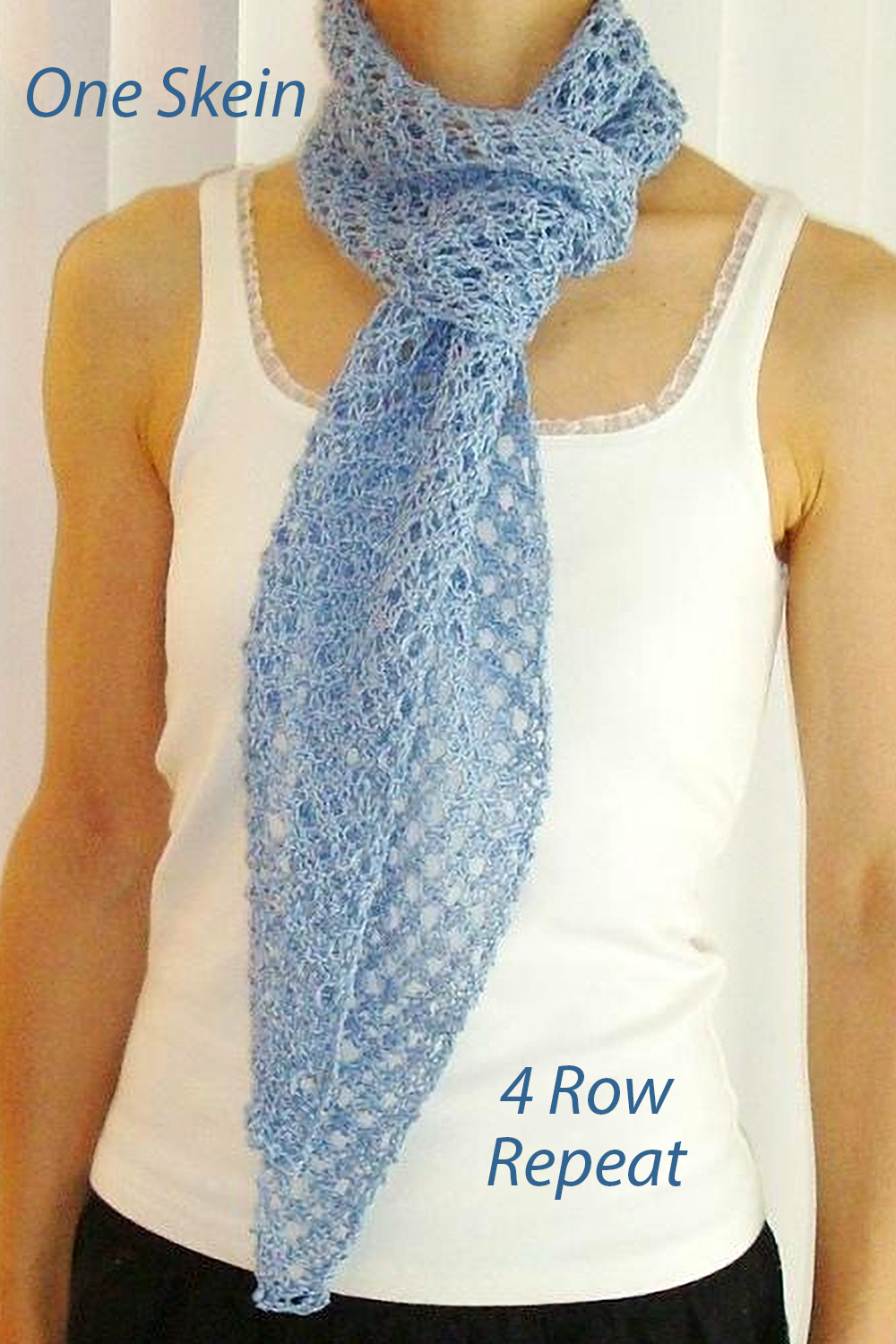 Free Up and Up Scarf Fashion Scarf Knitting Pattern