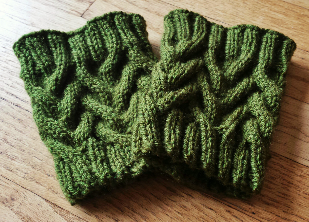 Free Knitting Pattern for Up on Top Boot Cuffs