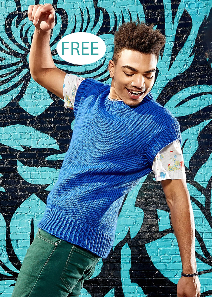 Free Vest Knitting Pattern V-Neck Vest Men's Vest
