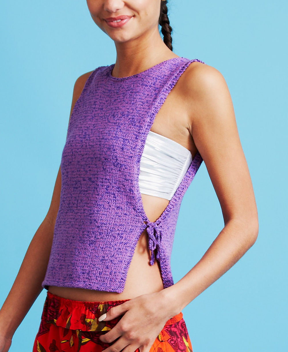 Free Knitting Pattern for Easy Vacation Vest Top