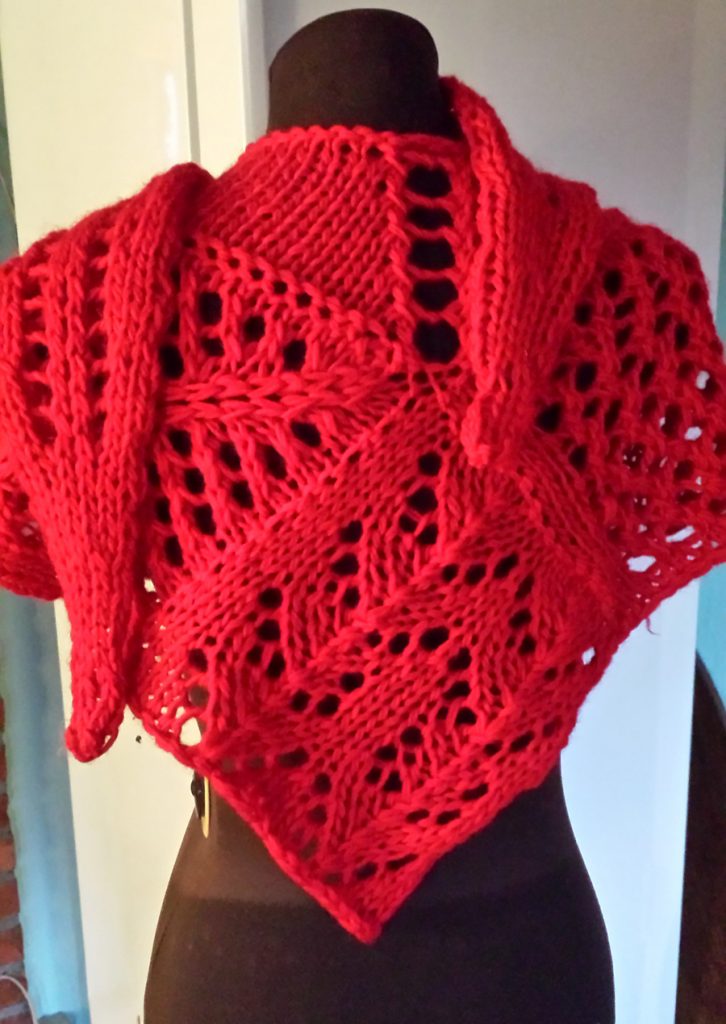 Free Knitting Pattern for Valdai Shawl