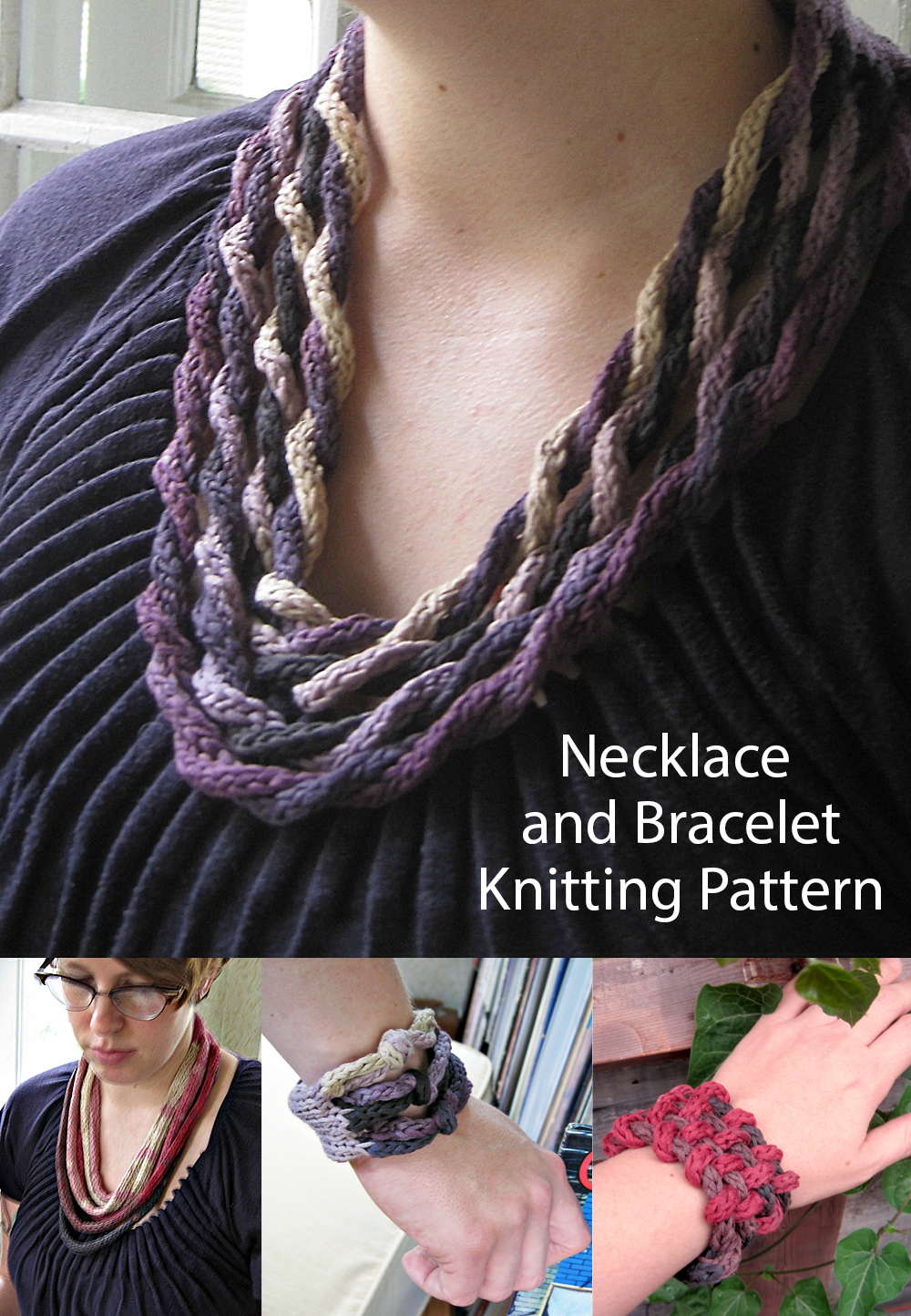 Free Variability Necklaces Knitting Pattern