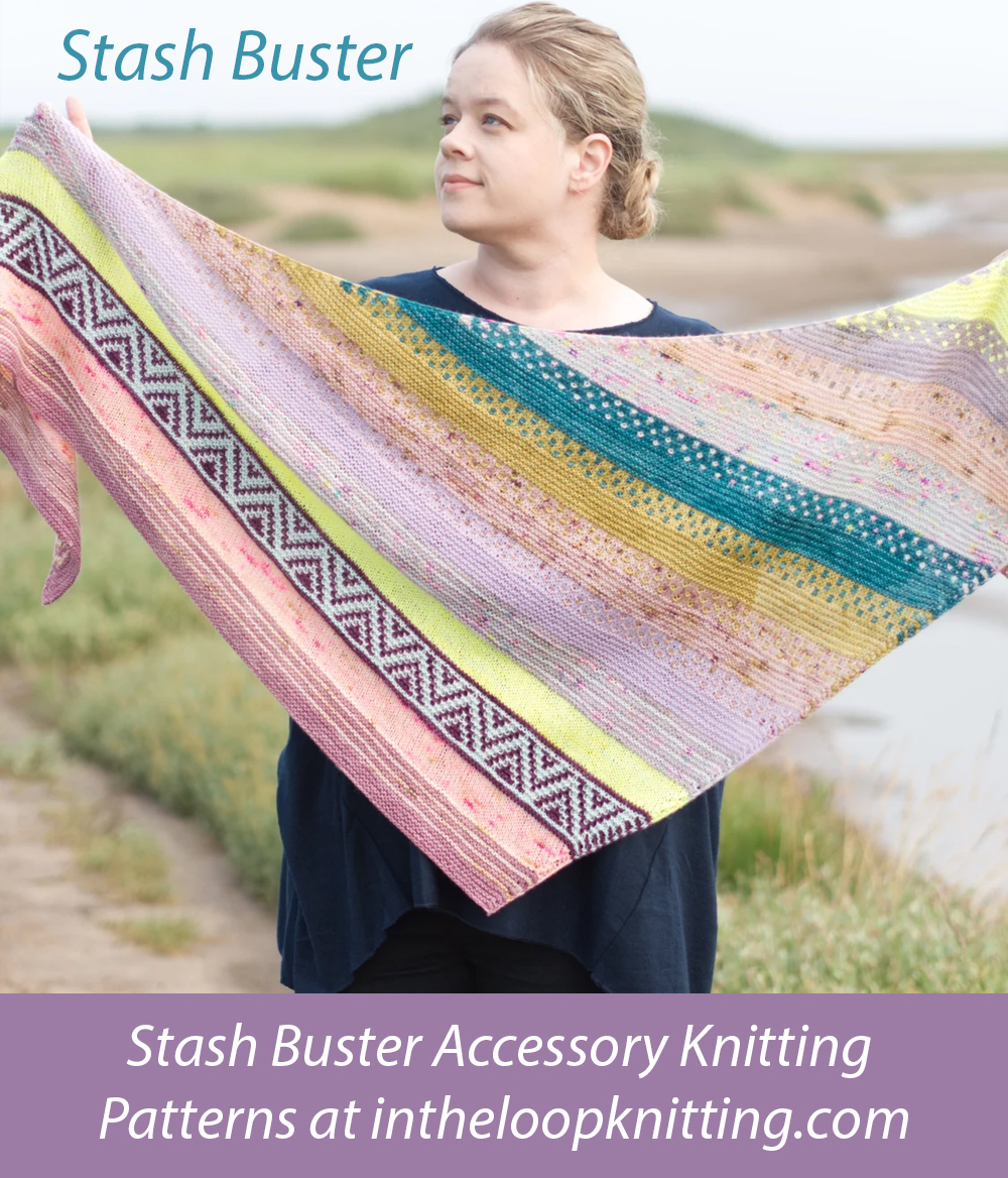 Stash Buster Variegata Shawl Knitting Pattern