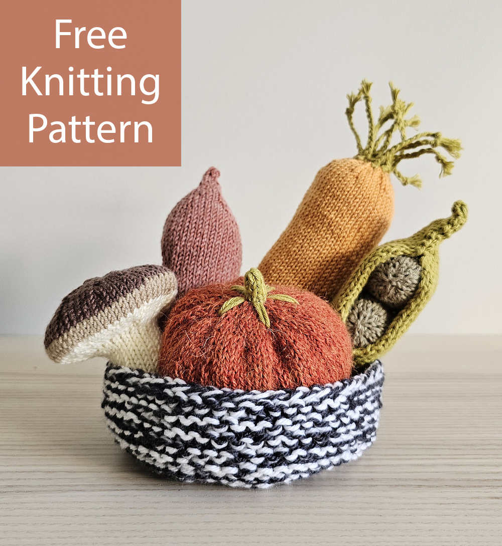 Free Vegetable Basket Knitting Pattern