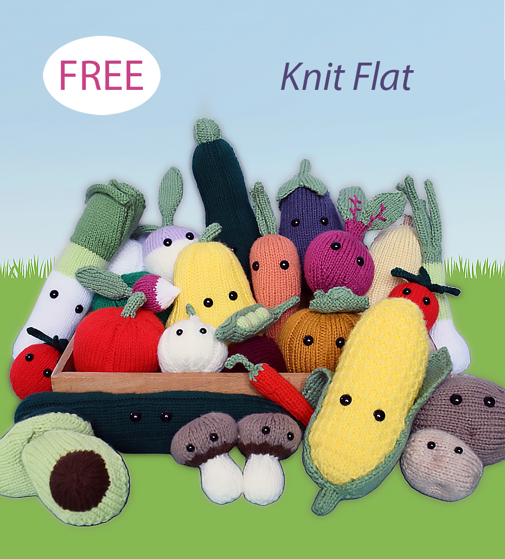 Free Vegetable Box Toys Knitting Pattern