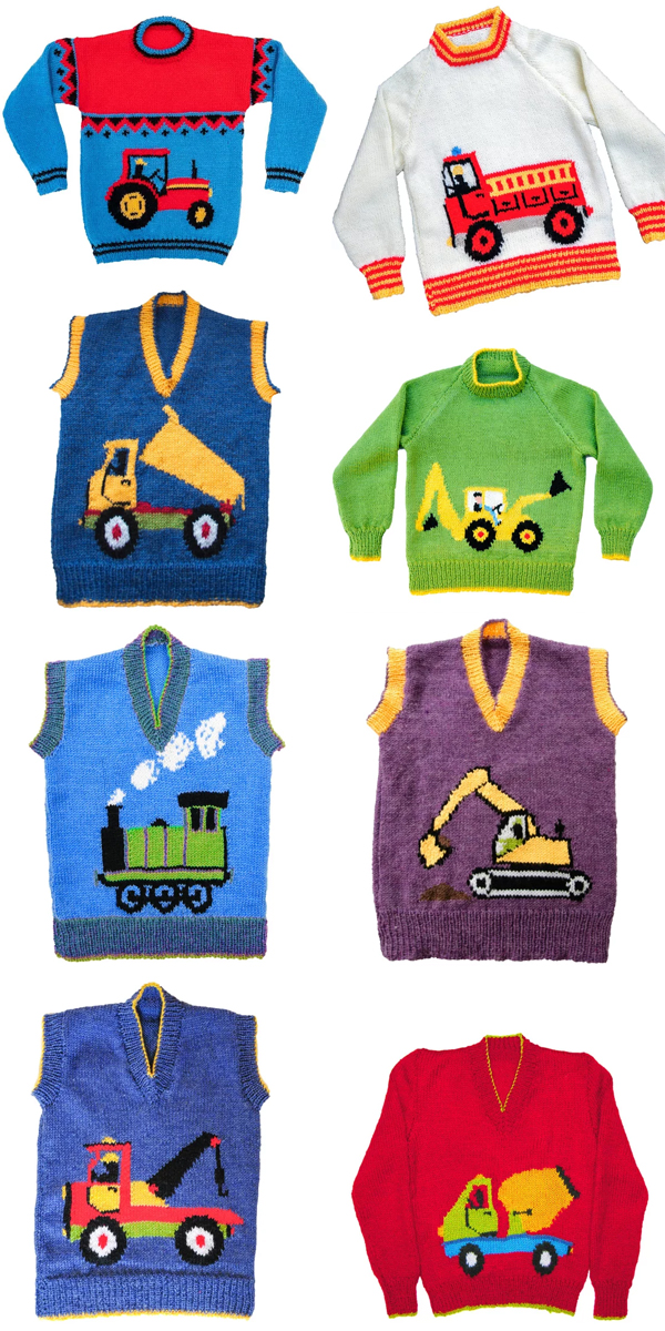 Knitting Pattern for Working Vehicle Sweaters