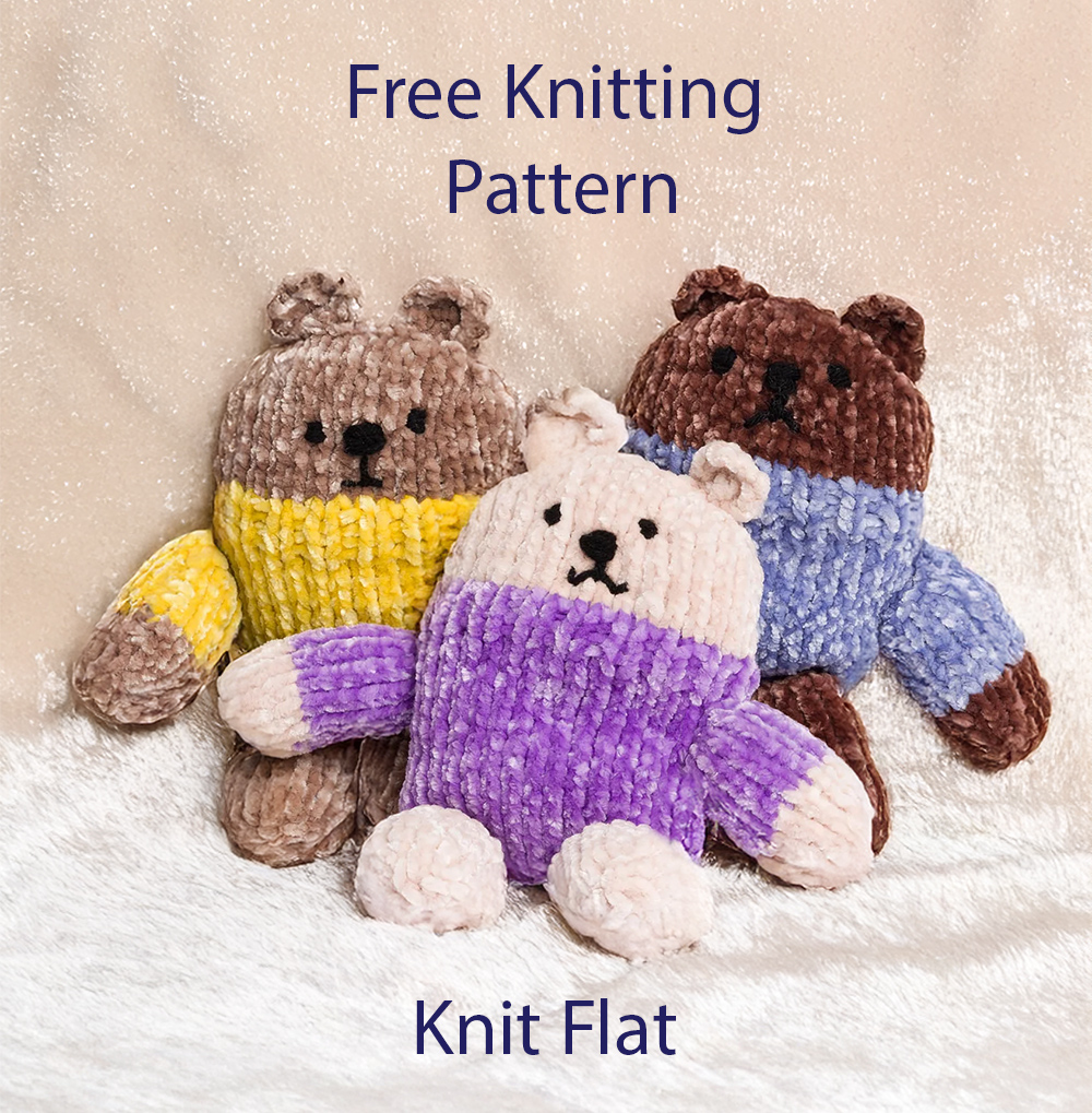 Free Velvet Bears Knitting Pattern