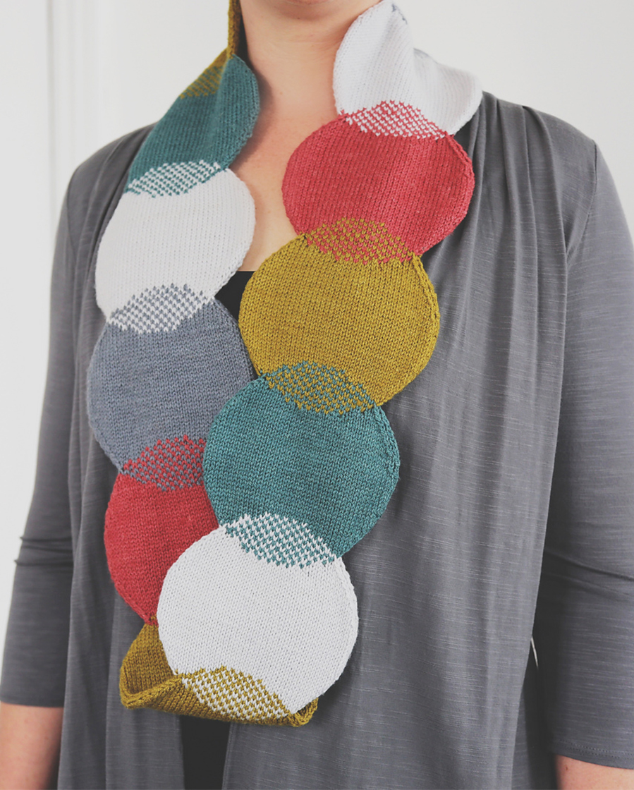 Knitting Patterns Venn Scarf