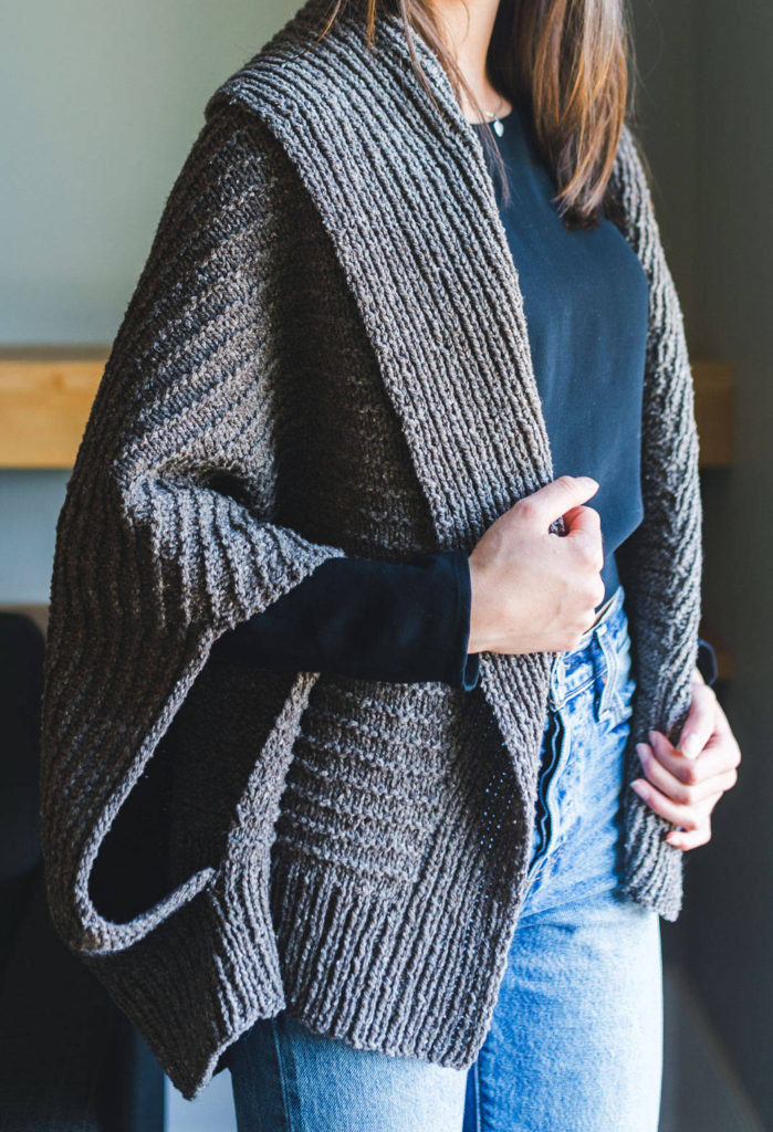 Knitting Pattern for Veronika Cocoon Cardigan
