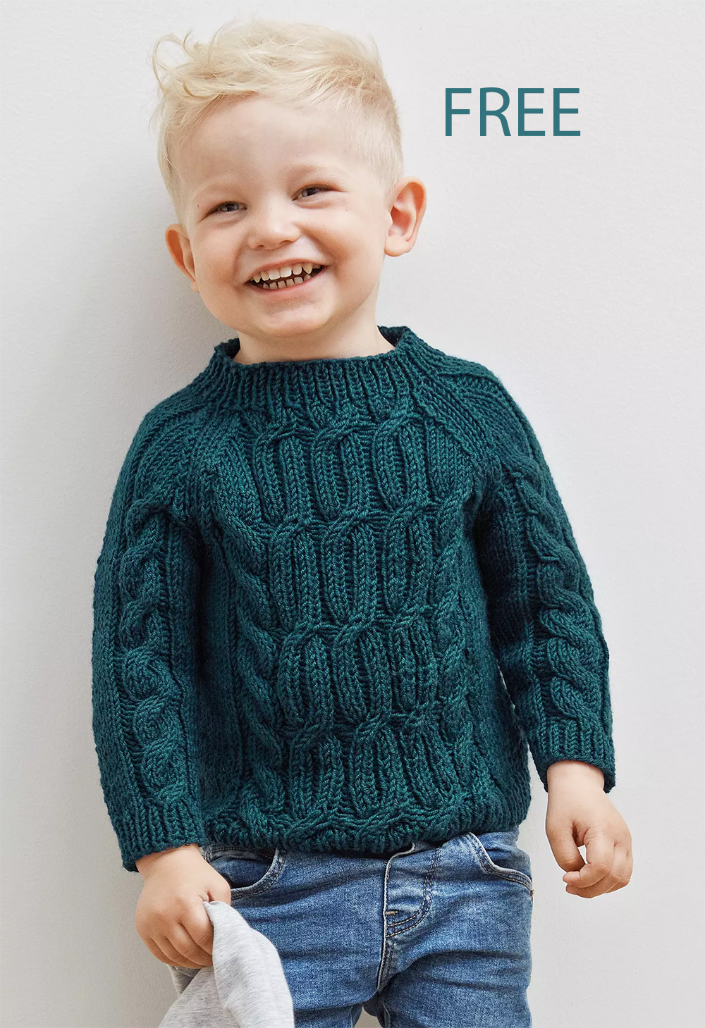 Free Baby Very Classic Sweater Knitting Pattern