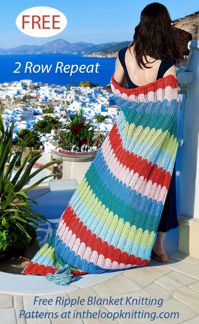 Free Vibrant Ripples Blanket Knitting Pattern