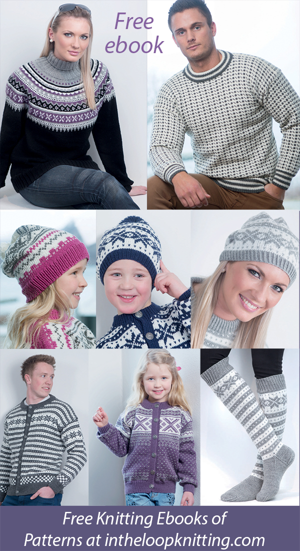 Free Sweaters and Accessories Knitting Patterns Viking Of Norway 1403 