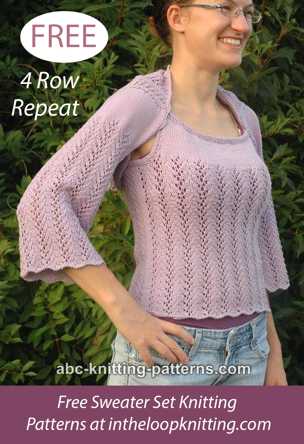 Free Vine Lace Shrug and Top Knitting Pattern