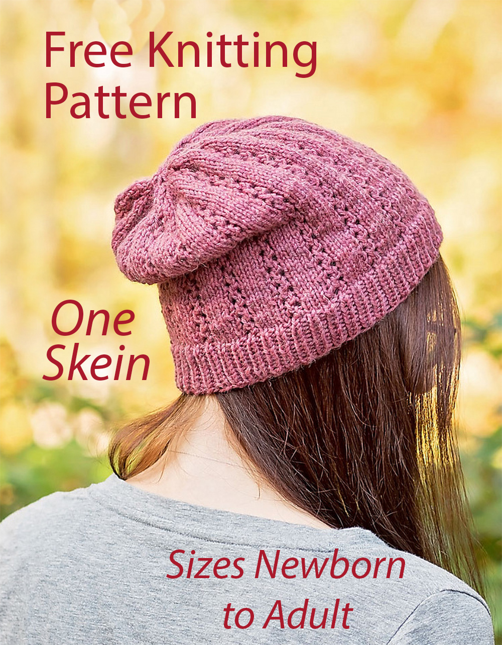 Free Knitting Pattern Vine Slouch Hat