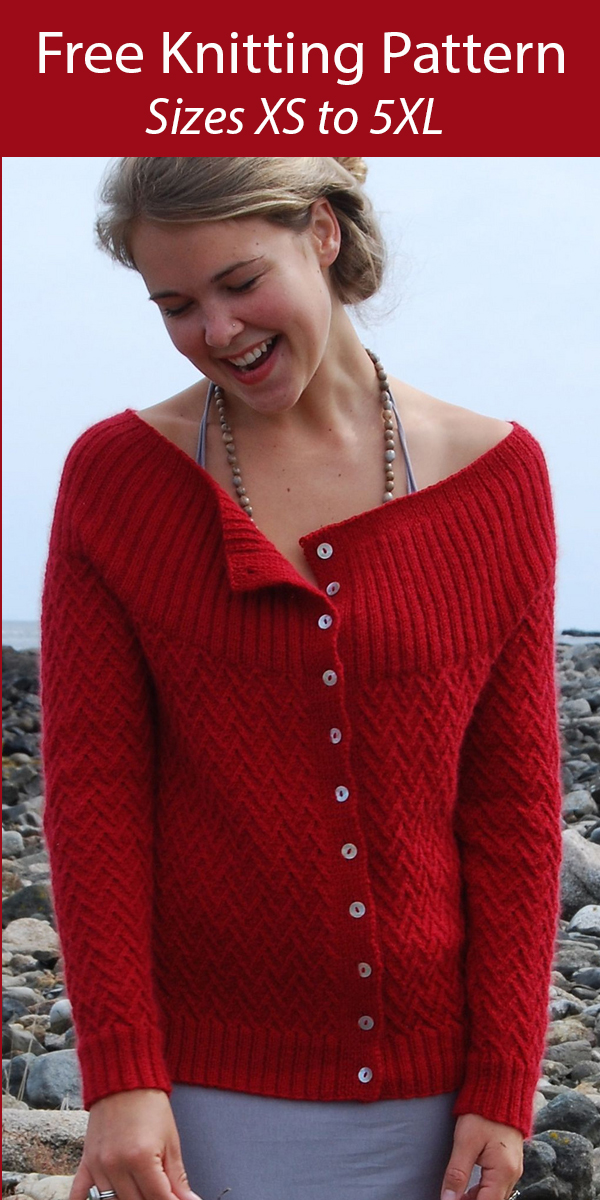 Free Sweater Knitting Pattern for Vines Cardigan