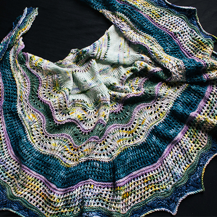 Free Violet and Verbena Shaw Knitting Pattern