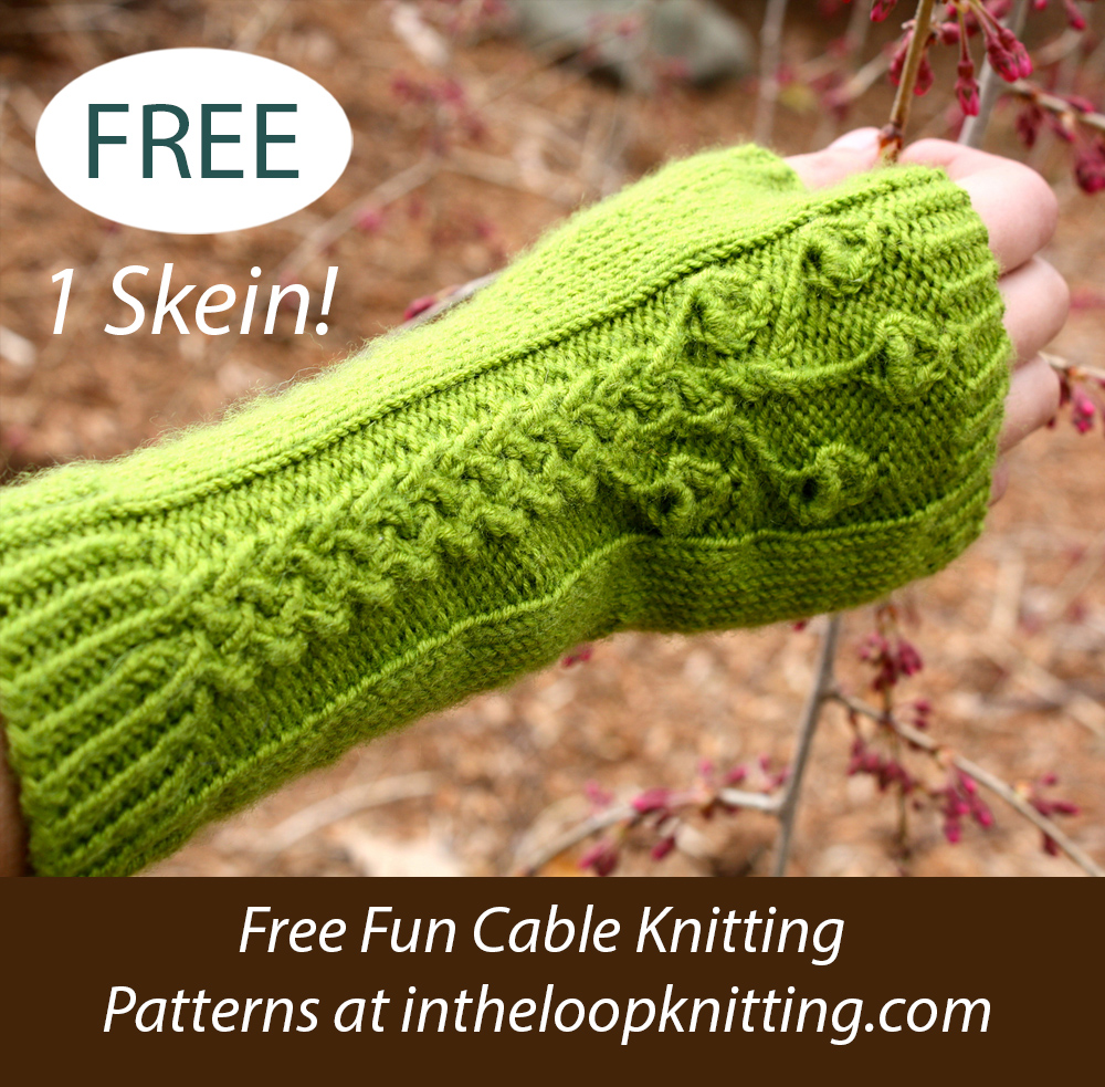 Free Viridescent Mitts Knitting Pattern