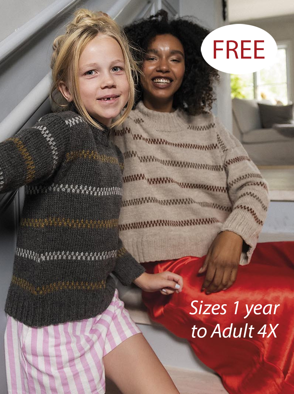 Visby  Sweaters Knitting Pattern Set