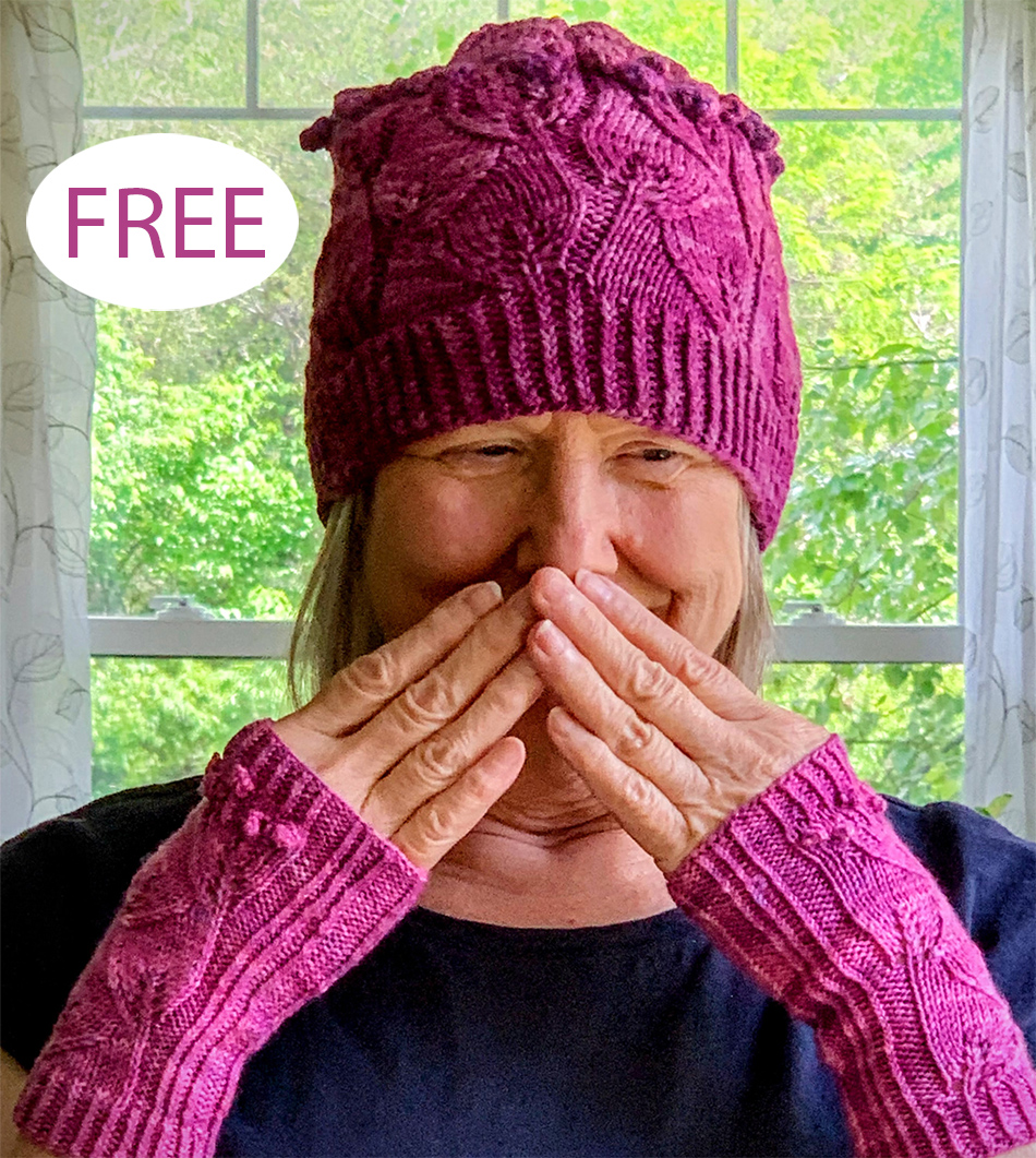 Free Vivaldi Spring Mitts and Hat Knitting Pattern