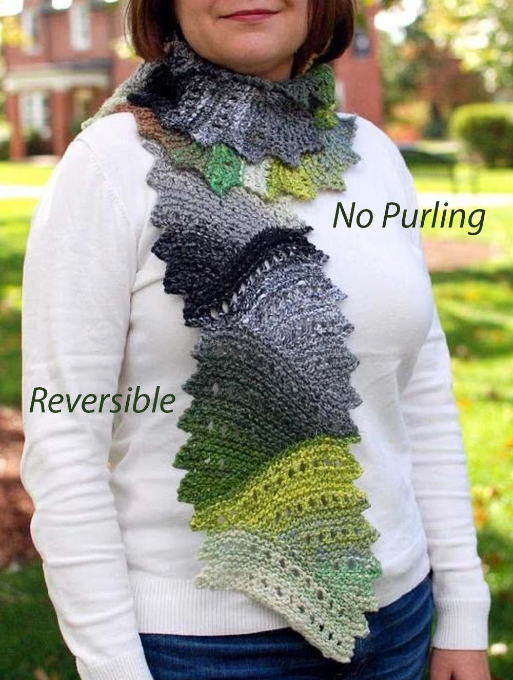 Knitting Pattern for Volna Scarf